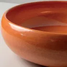 Raku lerdiskho med metallisk krakelerad lyster - Prisma Viadurini