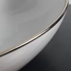 Bänkskiva tvättställ i färgad keramik olika ytbehandlingar L 65 cm - Kub Viadurini