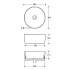 Bänkskiva keramiskt tvättställ med olika ytbehandlingar tillverkade i Italien - bollar Viadurini