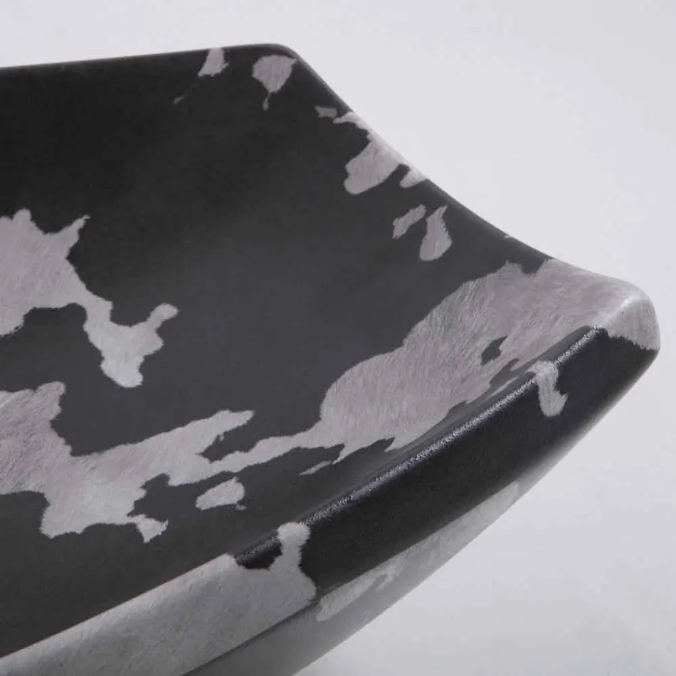 Tvättställ i spottad keramik av design gjord i Italien Laura Viadurini