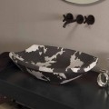 Tvättställ i spottad keramik av design gjord i Italien Laura