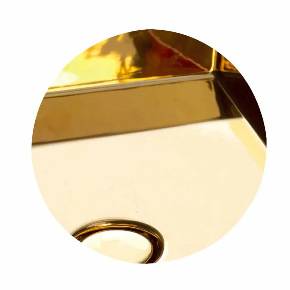 Modernt keramiskt bänkskål tvättat i Italien, Gaiola Viadurini