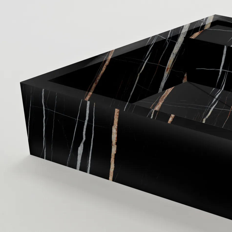 Bänkskiva i marmorliknande porslin stengods tillverkad i Italien - Cervia Viadurini