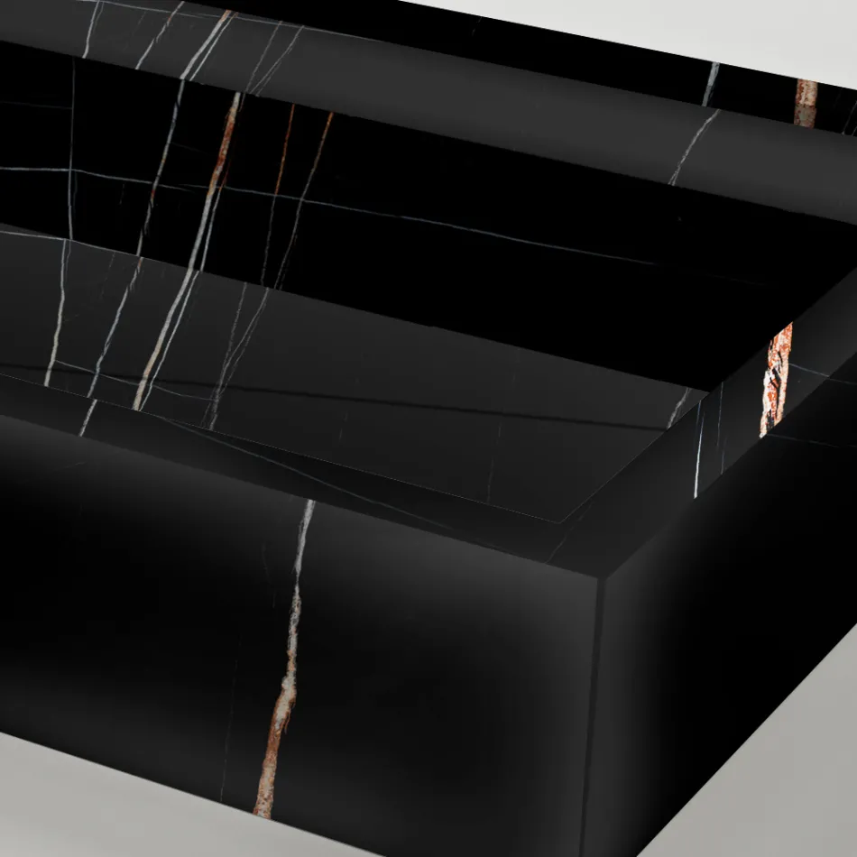 Bänkskiva i marmorliknande porslin stengods tillverkad i Italien - Cervia Viadurini