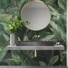 Bänkskiva Tvättställ i Marmoreffekt Porslin Stengods Tillverkat i Italien - Cervia Viadurini