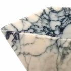 Tvättställ för bänkskiva i Paonazzo marmor fyrkantig design tillverkad i Italien - Karpa Viadurini