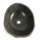 Tvättställ för bänkskiva i naturlig flodsten Agra Viadurini