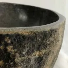 Tvättställ för bänkskiva i naturlig flodsten Agra Viadurini