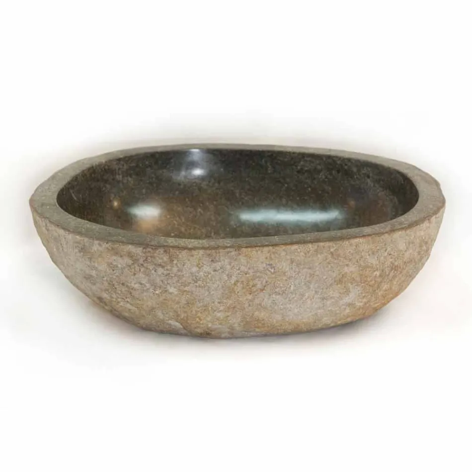 Kai natursten tvättställ, unikt stycke Viadurini