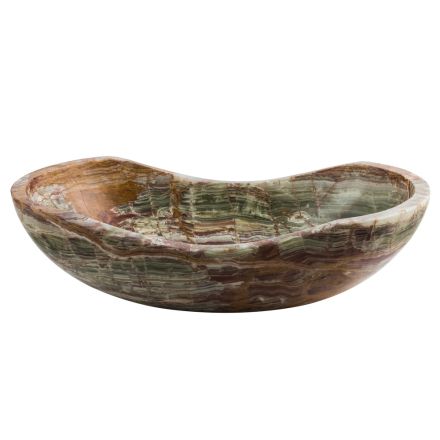 Bänkskiva tvättställ i Leila onyxsten, unikt handgjort plagg Viadurini