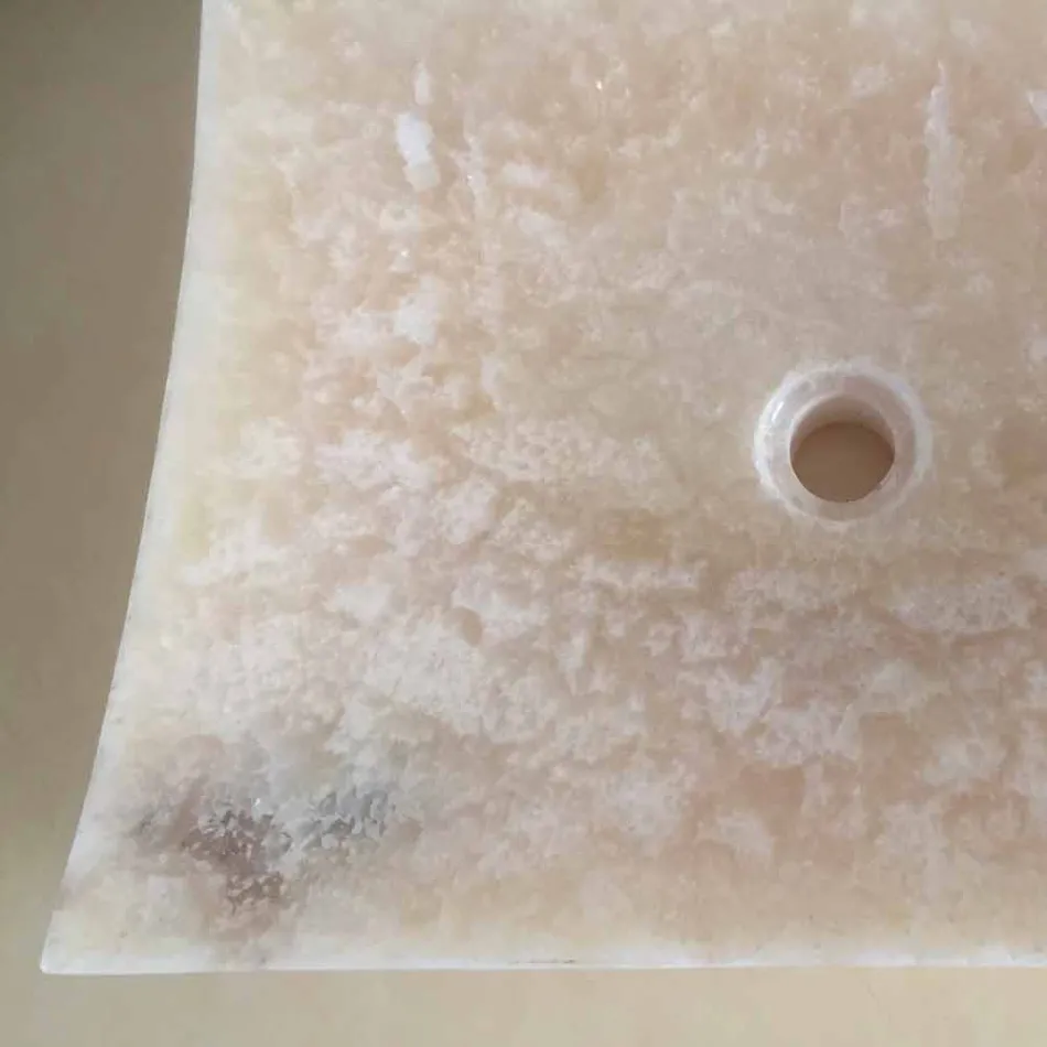 Onyx natursten tvättställ Kärlek, unikt stycke Viadurini