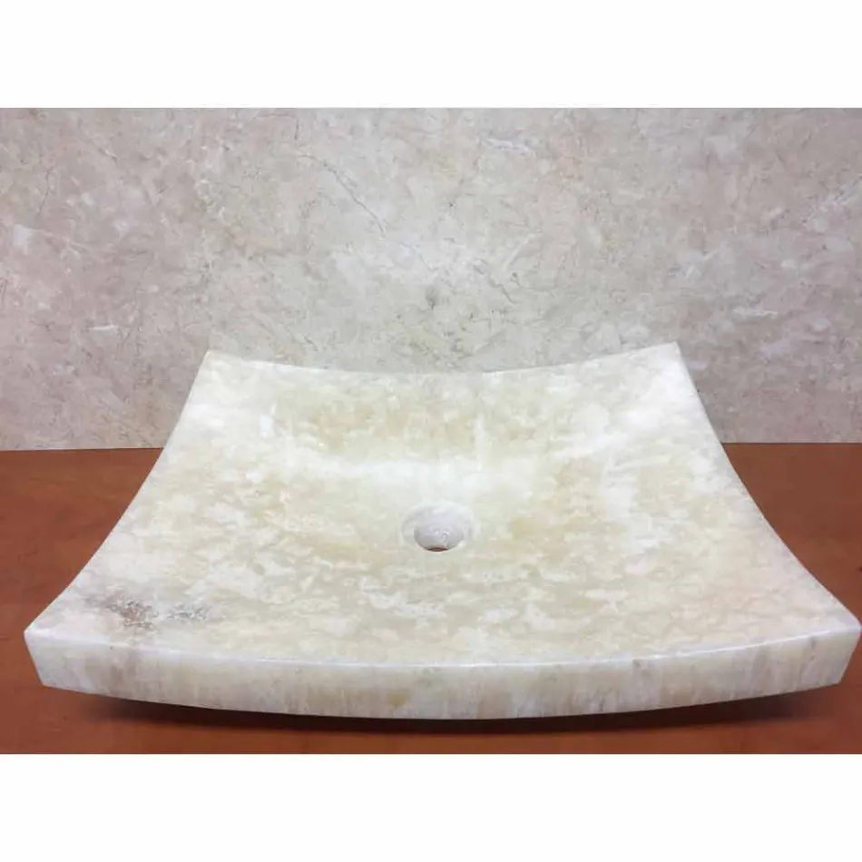 Onyx natursten tvättställ Kärlek, unikt stycke Viadurini