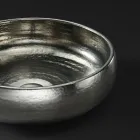 Bänkskiva tvättställ i Raku Clay Platinum Finish Made in Italy - Ribano Viadurini