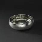 Bänkskiva tvättställ i Raku Clay Platinum Finish Made in Italy - Ribano Viadurini