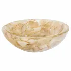 Handfat konstharts Alma, infogar sten agat Viadurini