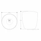 Tvättställ för bänkskiva i harts och mineralpulver i form av en hink - hink Viadurini