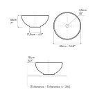 Handdrejad Raku-bänkdiskho tillverkad i Italien - Magma Viadurini