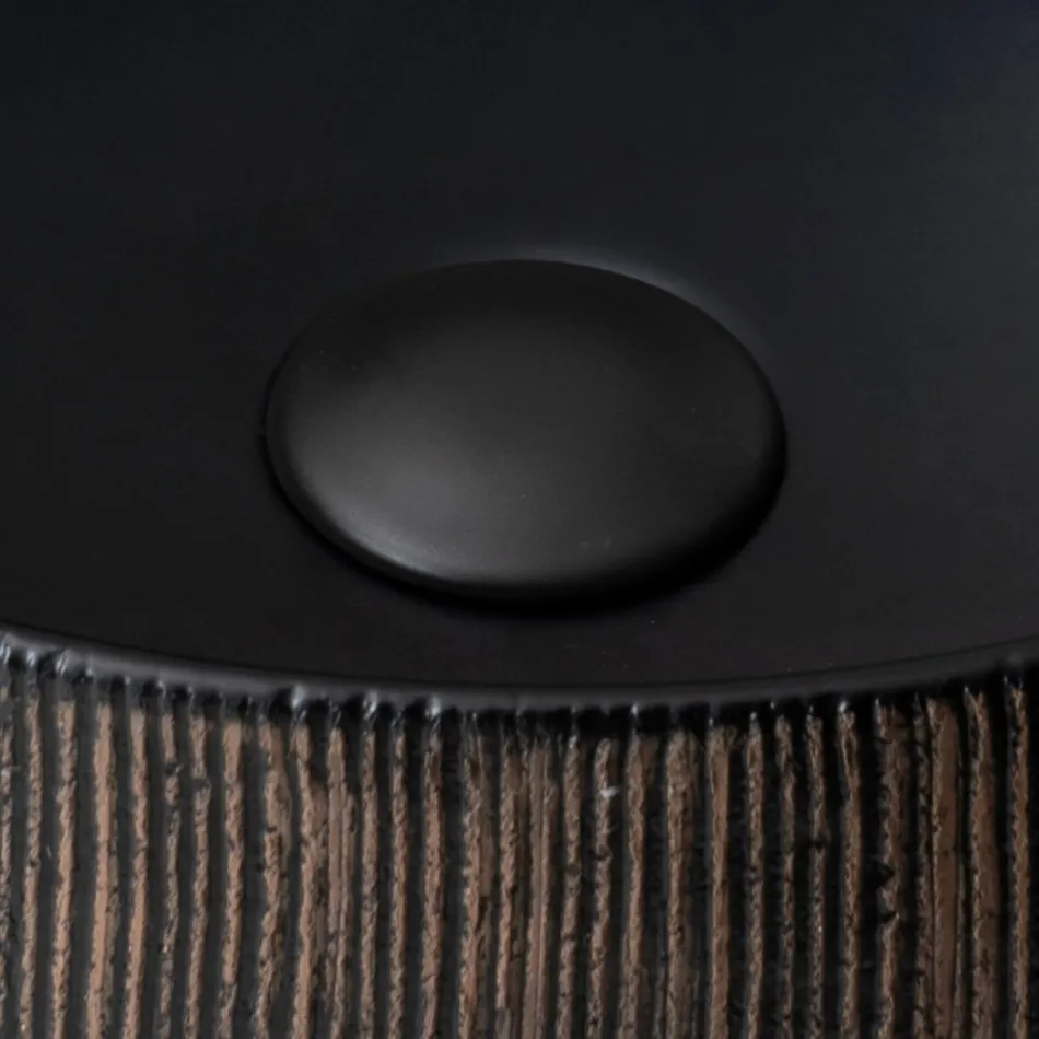 Balance handstrippat tvättställ i naturrött jord Viadurini