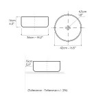 Balance handstrippat tvättställ i naturrött jord Viadurini