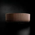 Bänkdiskho i hartsbelagt och målat venetianskt glas - Excelsior Viadurini