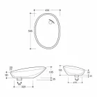 Design lutad keramisk handfat tillverkad i Italien Glossy Viadurini