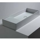 Handfat modern stöd i vitt eller färgade keramiska Sun 85x37 cm Viadurini