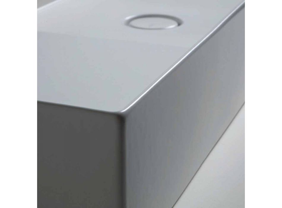 Handfat modern stöd i vitt eller färgade keramiska Sun 85x37 cm Viadurini