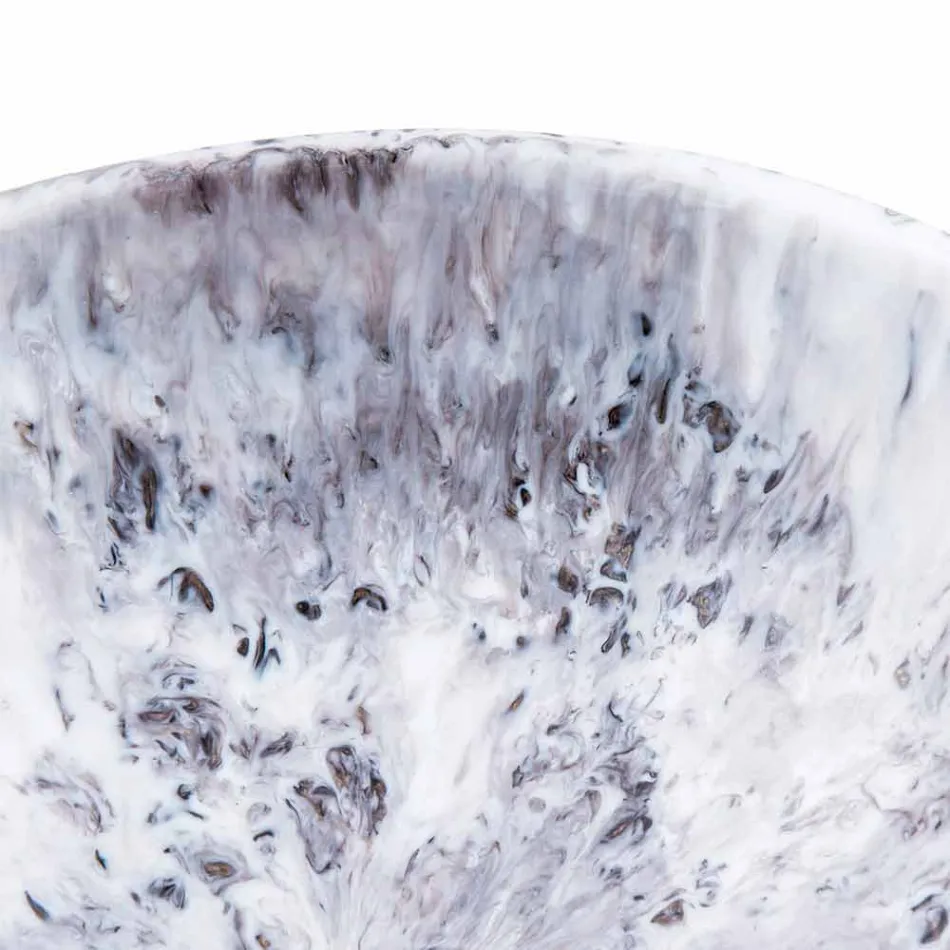 Moderna brunt och svart harts bänkskål - Dogliola Viadurini