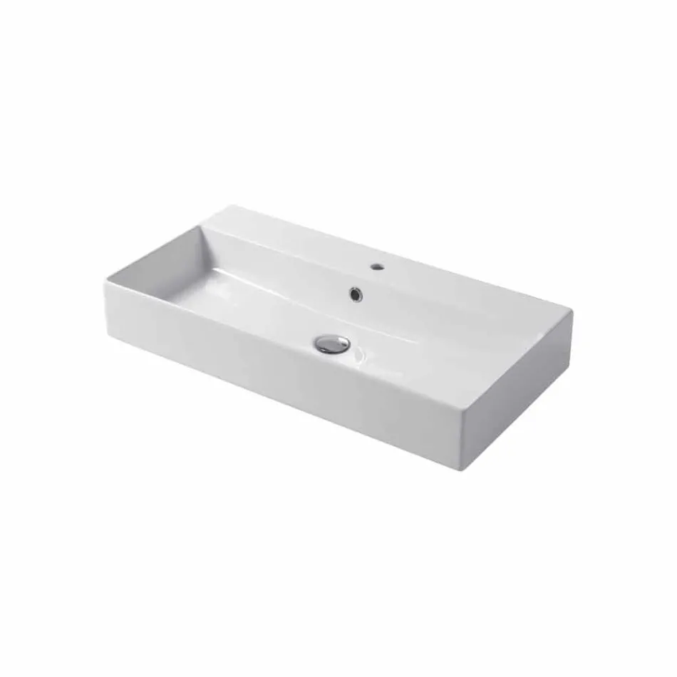 Design bänkskiva eller väggtvätt i färgad keramisk Leivi Viadurini