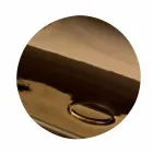 Bänkskiva eller väggmonterat keramiskt handfat L 75cm tillverkat i Italien, Gais Viadurini