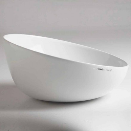 Skräp bänkdesign Tvättställ i keramik Tillverkad i Italien - Domenico Viadurini
