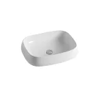Rektangulärt keramiskt handfat med modern design - Papavero Viadurini