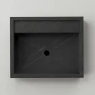 Rektangulärt tvättställ i porslinsstengods tillverkat i Italien - Cervia Viadurini