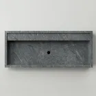 Rektangulärt tvättställ i porslinsstengods tillverkat i Italien - Cervia Viadurini