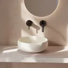 Runt tvättställ i färgad keramik Made in Italy - Skål Viadurini