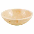 Handfat rund stöd i honung onyx sten Kilian Viadurini