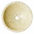 Handfat rund stöd i honung onyx sten Kilian Viadurini