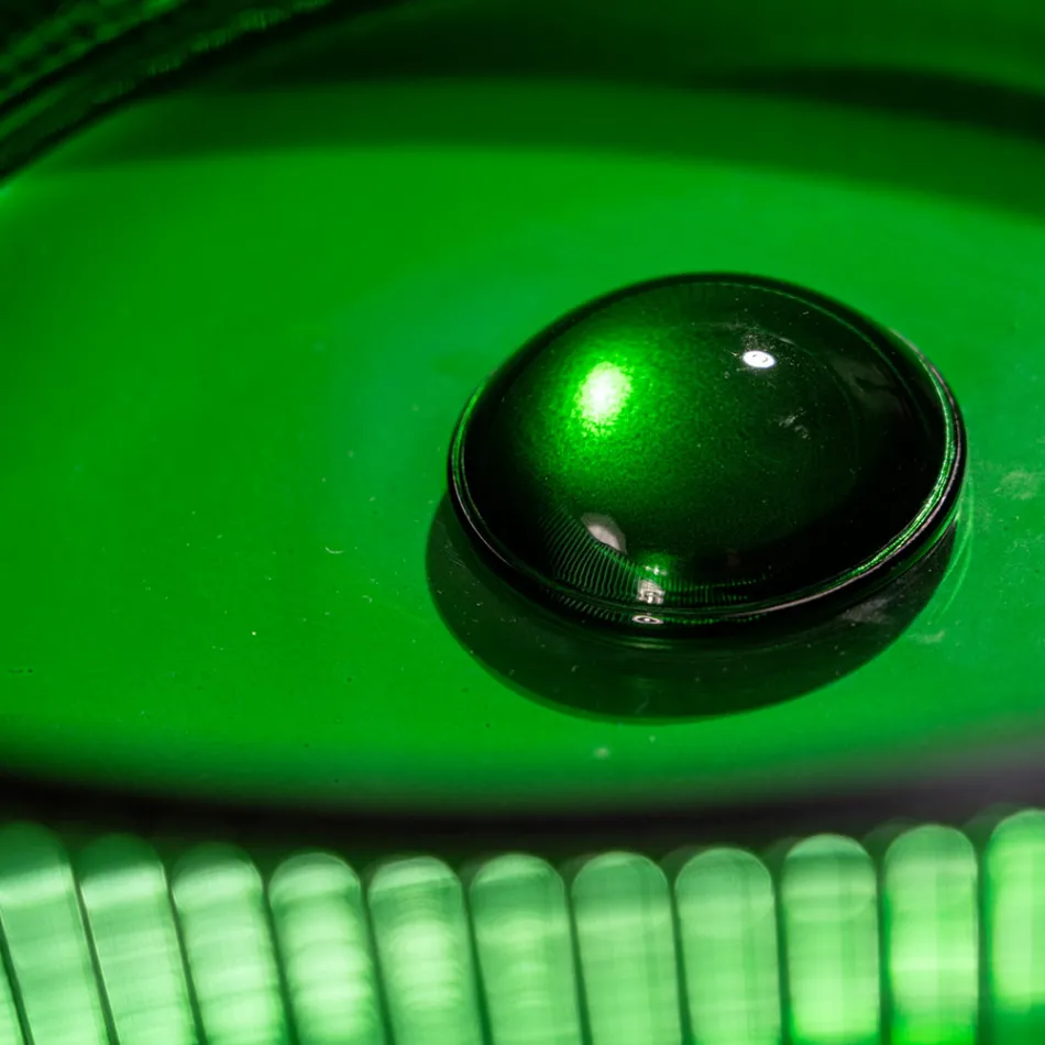 Runt tvättställ i Plissè venetianskt glas Tillverkat i Italien - Zirkon Viadurini