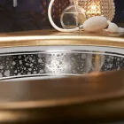 Inbyggt handfat i handgjuten eldlera Tillverkad i Italien - Erioli Viadurini