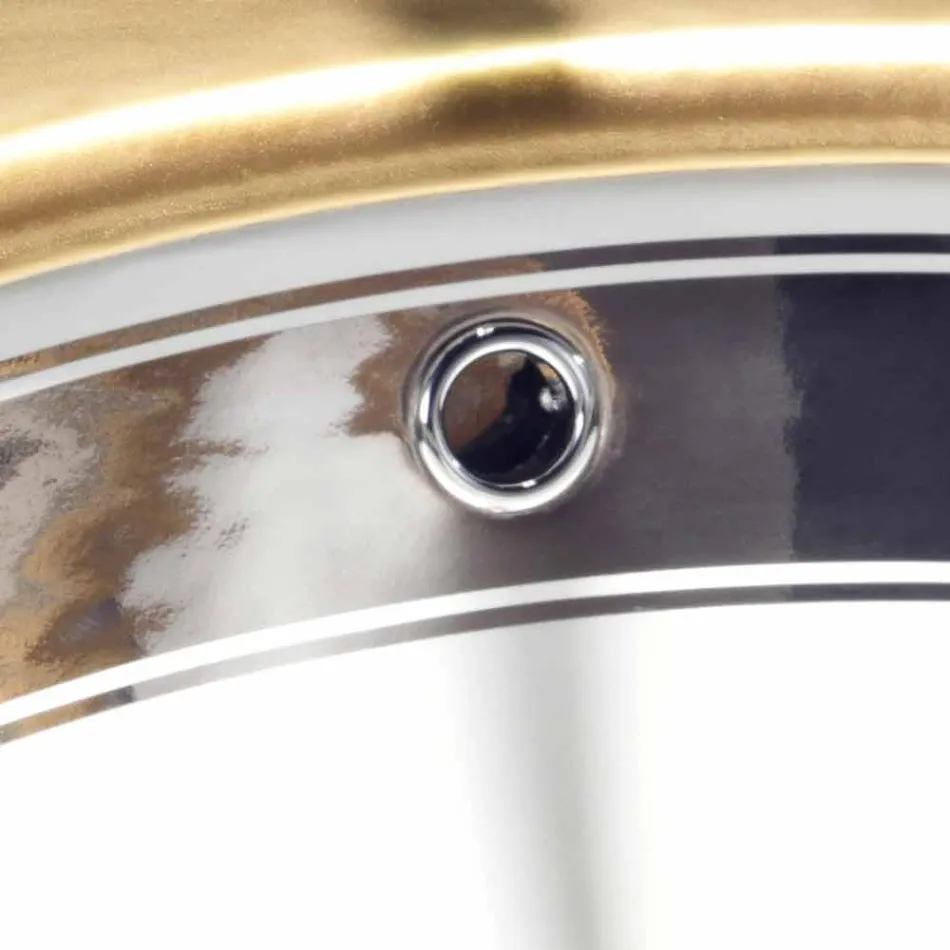 Barock inbyggd eld lera handfat handgjorda i Italien, Egeiska havet Viadurini