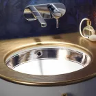 Barock inbyggd eld lera handfat handgjorda i Italien, Egeiska havet Viadurini