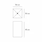 Golvhandfat i geometrisk design i porslinstengods 4 ytbehandlingar - Calogero Viadurini