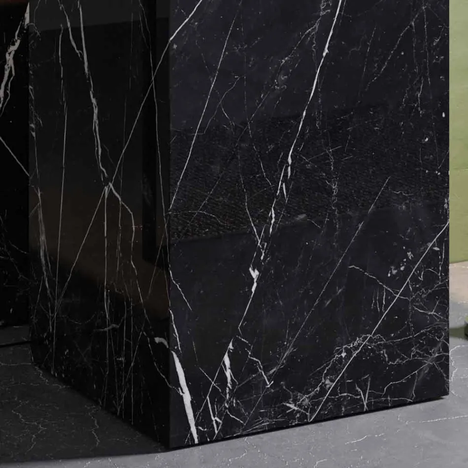 Golvhandfat i geometrisk design i porslinstengods 4 ytbehandlingar - Calogero Viadurini