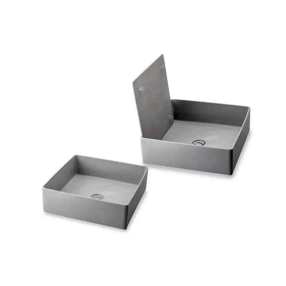 Design bänkskiva tvättställ med hartsplåt - Duca Viadurini