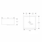 Design bänkskiva tvättställ med hartsplåt - Duca Viadurini