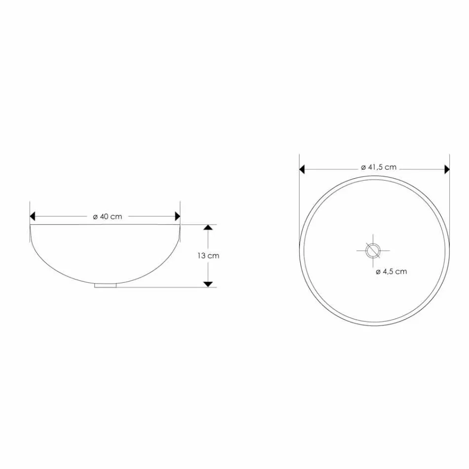 Design bänkskiva i harts med korallinsatser - Salvatore Viadurini