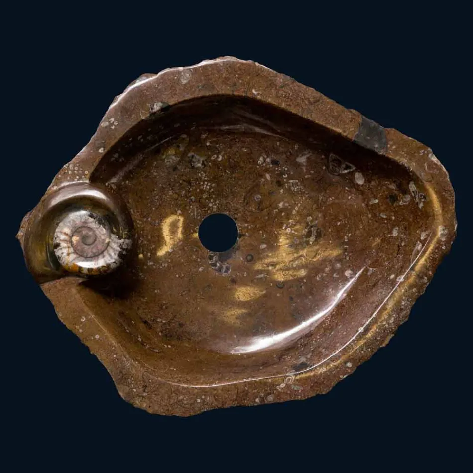 utformning tvättställ infälld marmor / Samir support, en bit Viadurini