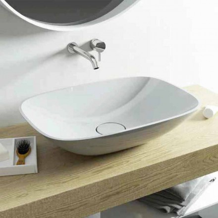 Frittstående handfat ba modernt badrum tillverkat i Italien Taormina Medium Viadurini