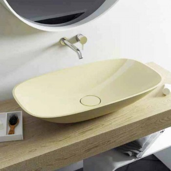 Modern design gjord i Italien frittstående badrum sjunker Taormina Big