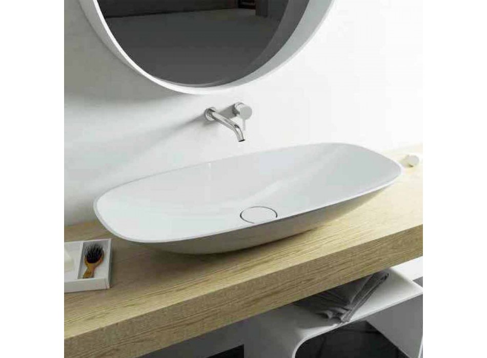 Frittstående handfat modern design badrum gjort Italien Taormina Maxi Viadurini